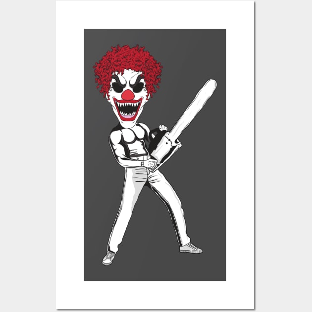 Evil Killer Clown Wall Art by AngelFlame